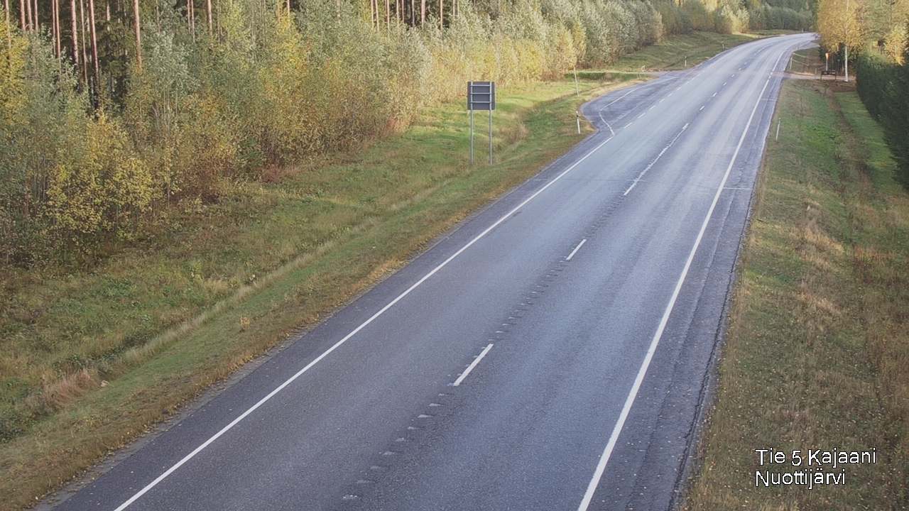 Weather Camera Image Road 5 Kajaani, Nuottijärvi, Kajaani, Kainuu