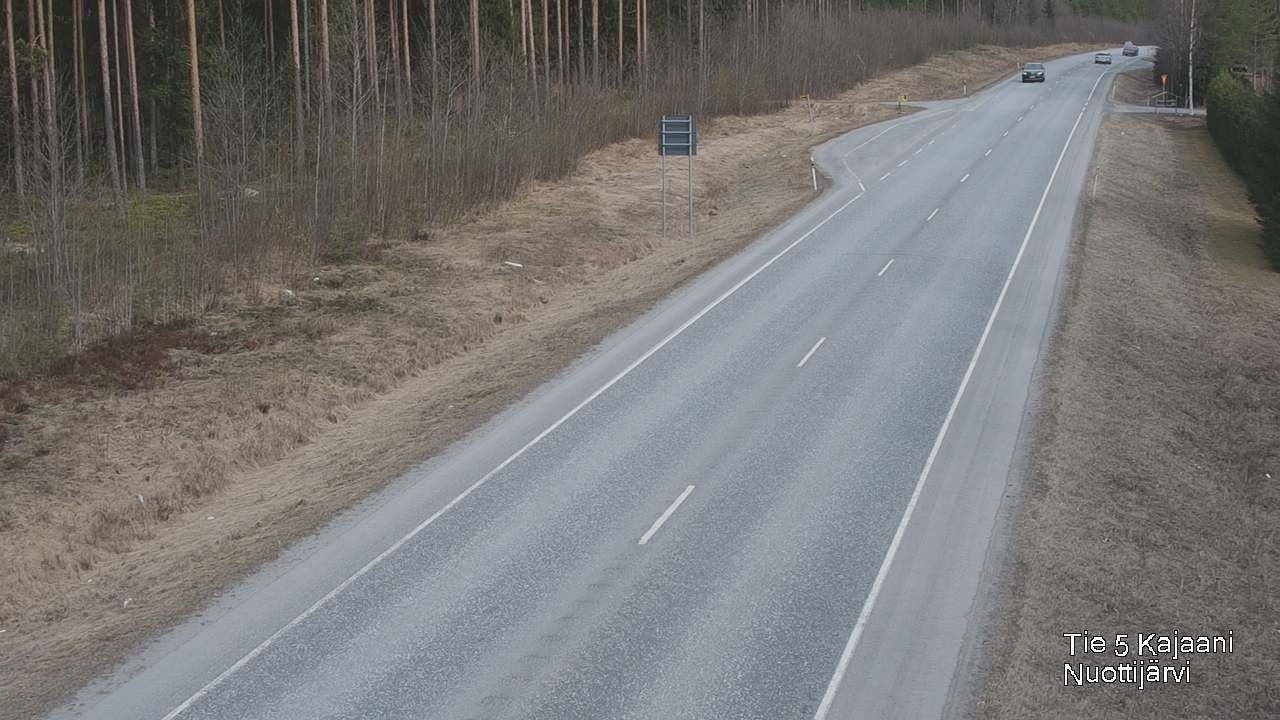 Weather Camera Image Väg 5 Kajaani, Nuottijärvi, Kajaani, Kainuu