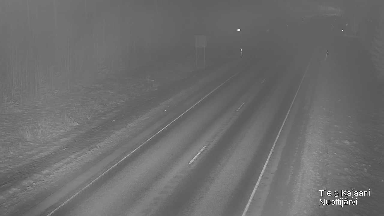 Weather Camera Image Väg 5 Kajaani, Nuottijärvi, Kajaani, Kainuu