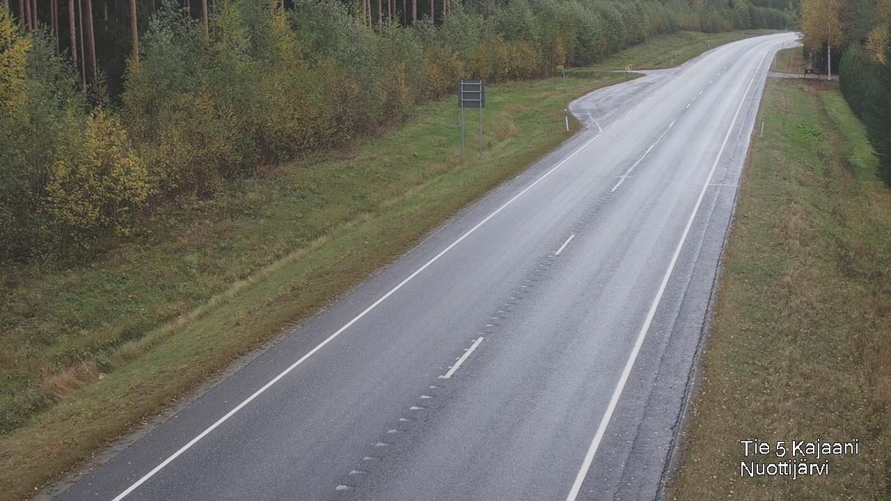 Weather Camera Image Road 5 Kajaani, Nuottijärvi, Kajaani, Kainuu