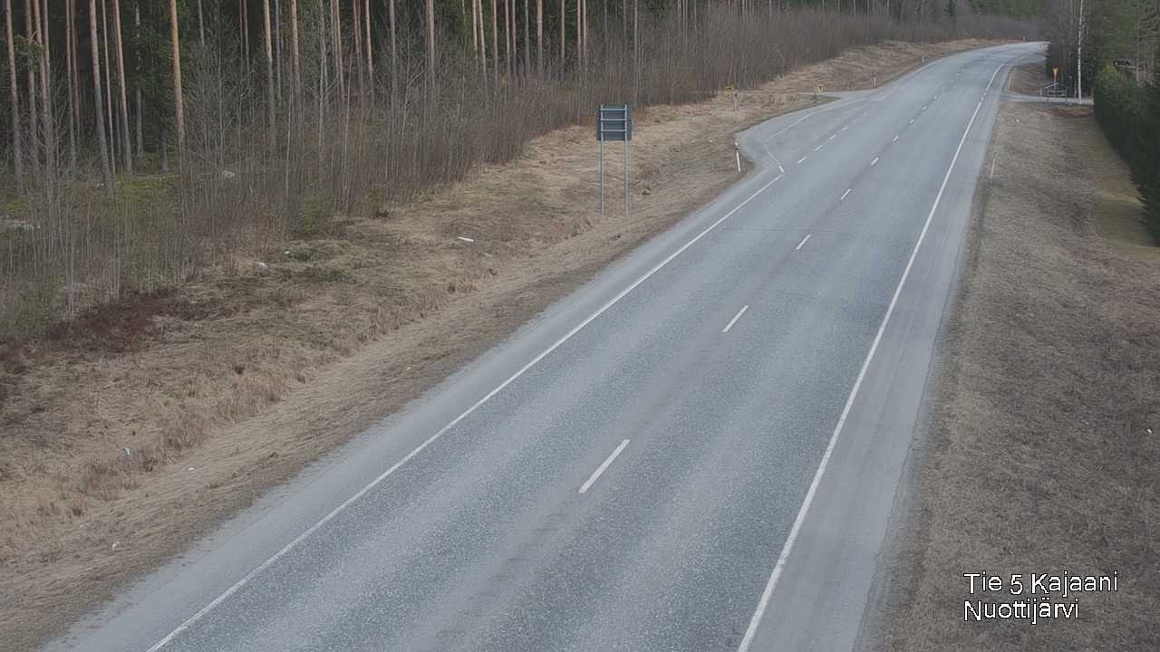 Weather Camera Image Väg 5 Kajaani, Nuottijärvi, Kajaani, Kainuu