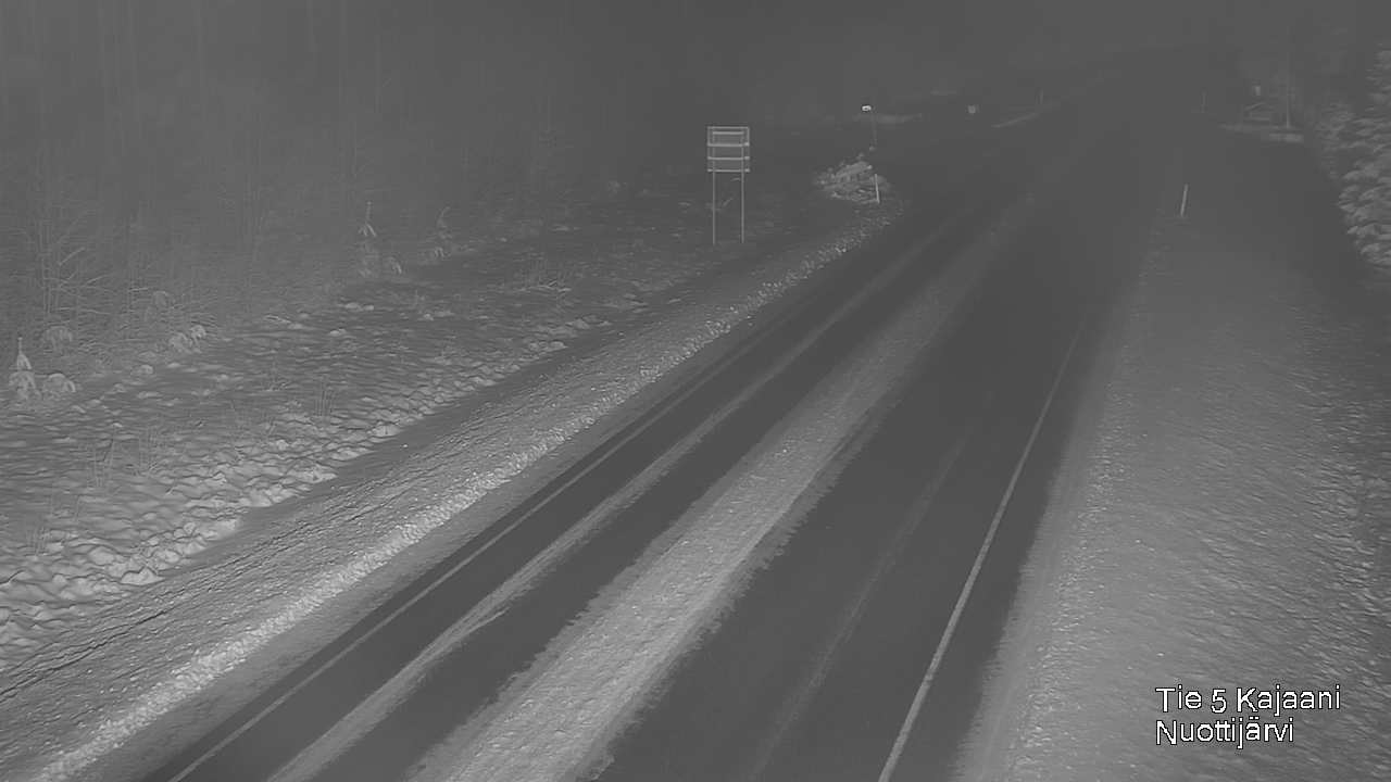 Weather Camera Image Väg 5 Kajaani, Nuottijärvi, Kajaani, Kainuu