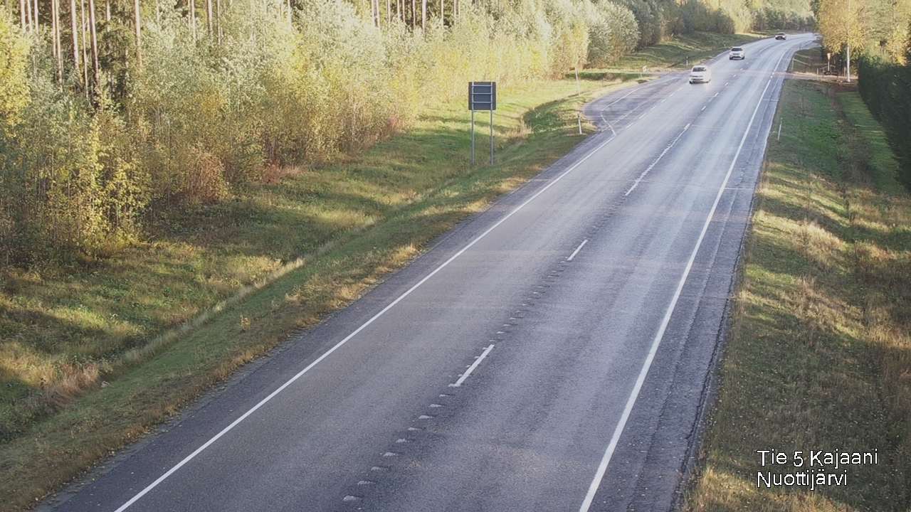 Weather Camera Image Road 5 Kajaani, Nuottijärvi, Kajaani, Kainuu