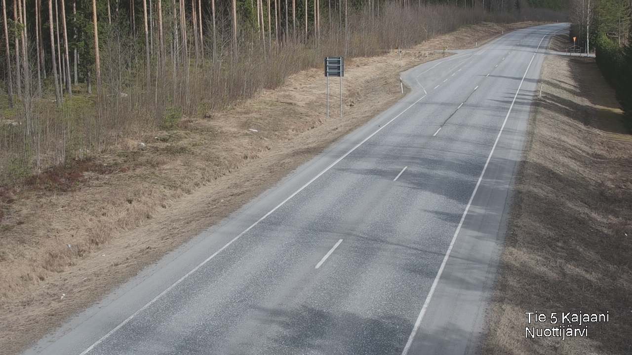 Weather Camera Image Road 5 Kajaani, Nuottijärvi, Kajaani, Kainuu
