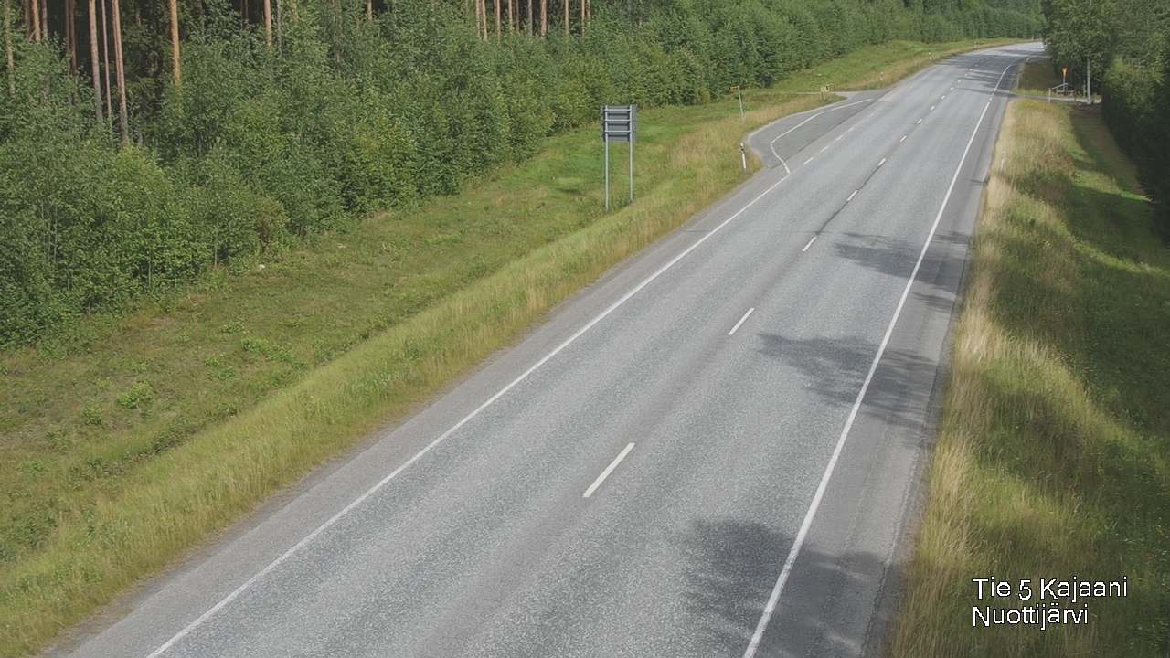 Weather Camera Image Road 5 Kajaani, Nuottijärvi, Kajaani, Kainuu