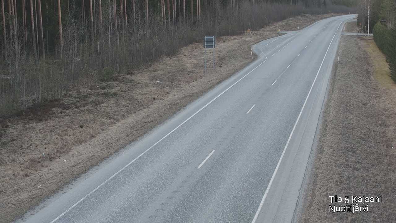 Weather Camera Image Väg 5 Kajaani, Nuottijärvi, Kajaani, Kainuu