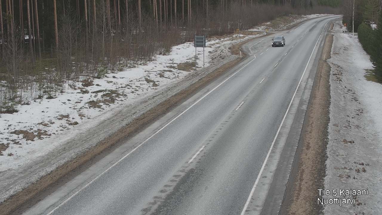Weather Camera Image Road 5 Kajaani, Nuottijärvi, Kajaani, Kainuu