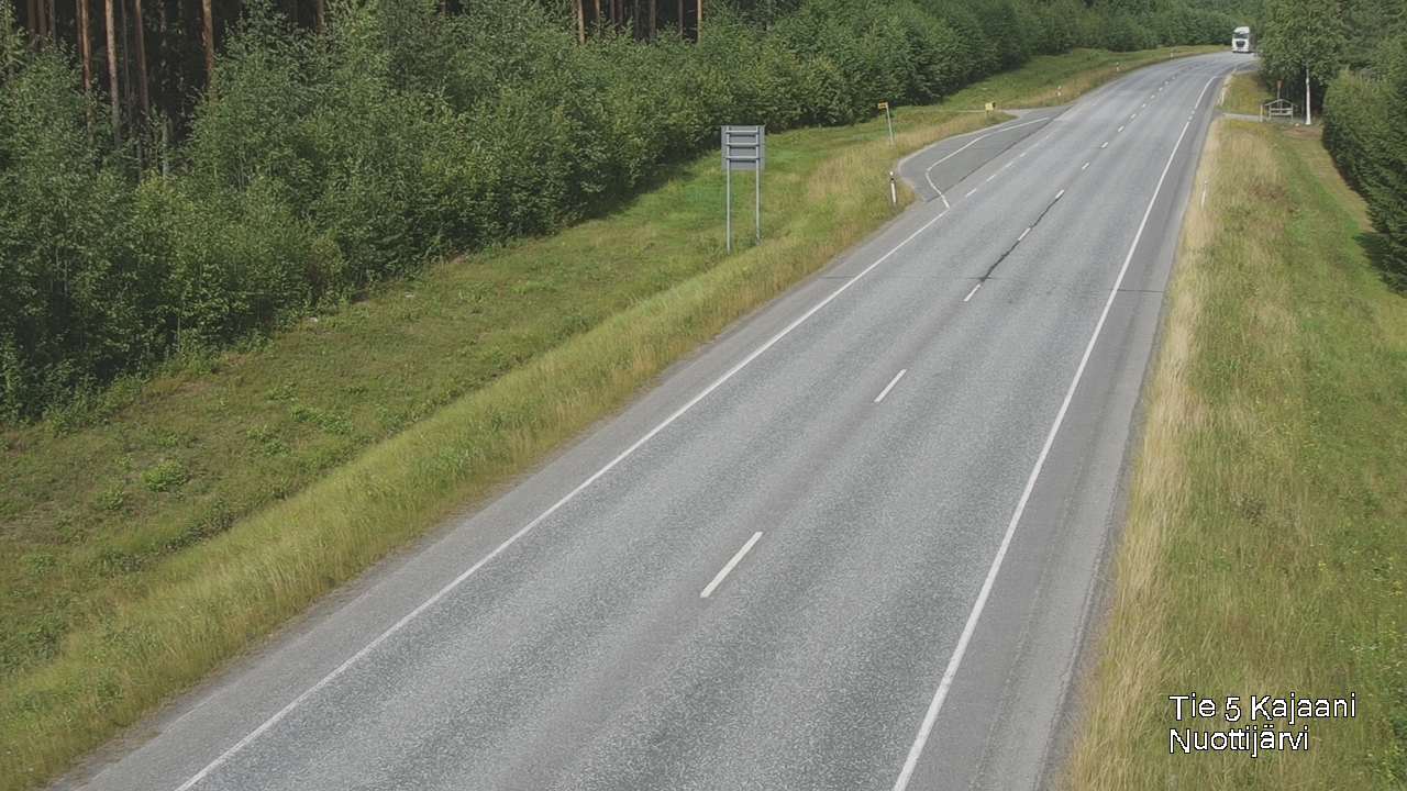 Weather Camera Image Road 5 Kajaani, Nuottijärvi, Kajaani, Kainuu
