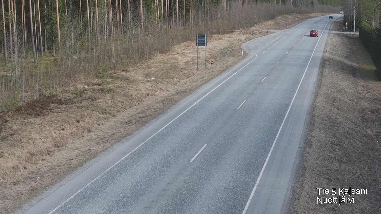 Weather Camera Image Road 5 Kajaani, Nuottijärvi, Kajaani, Kainuu