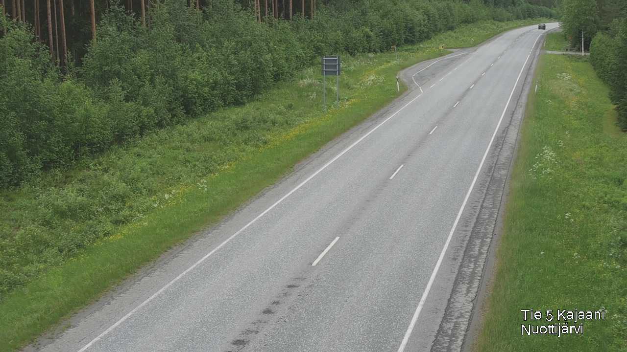 Weather Camera Image Road 5 Kajaani, Nuottijärvi, Kajaani, Kainuu