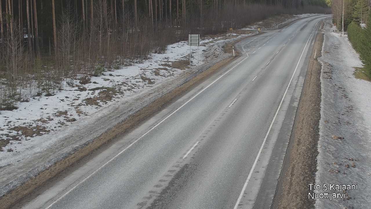 Weather Camera Image Road 5 Kajaani, Nuottijärvi, Kajaani, Kainuu