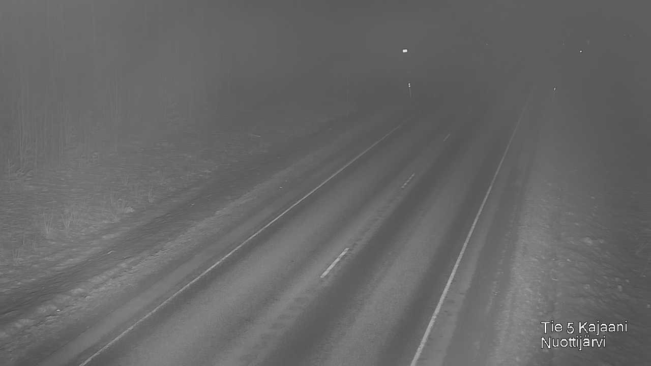 Weather Camera Image Väg 5 Kajaani, Nuottijärvi, Kajaani, Kainuu