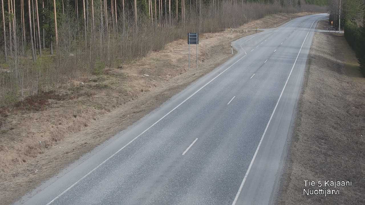 Weather Camera Image Road 5 Kajaani, Nuottijärvi, Kajaani, Kainuu