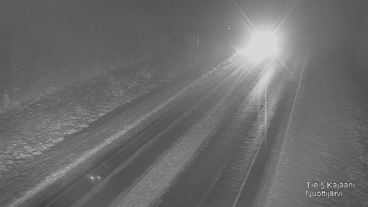 Weather Camera Image Väg 5 Kajaani, Nuottijärvi, Kajaani, Kainuu