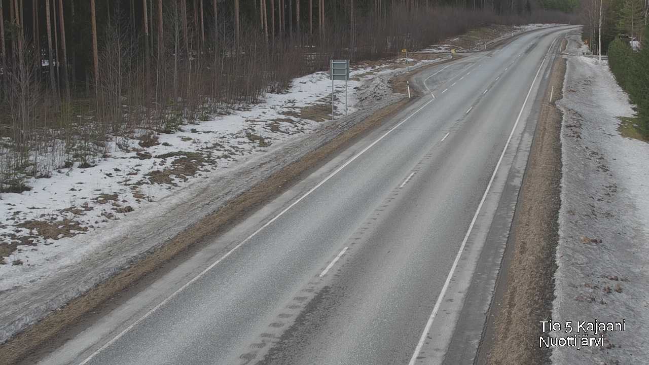 Weather Camera Image Road 5 Kajaani, Nuottijärvi, Kajaani, Kainuu