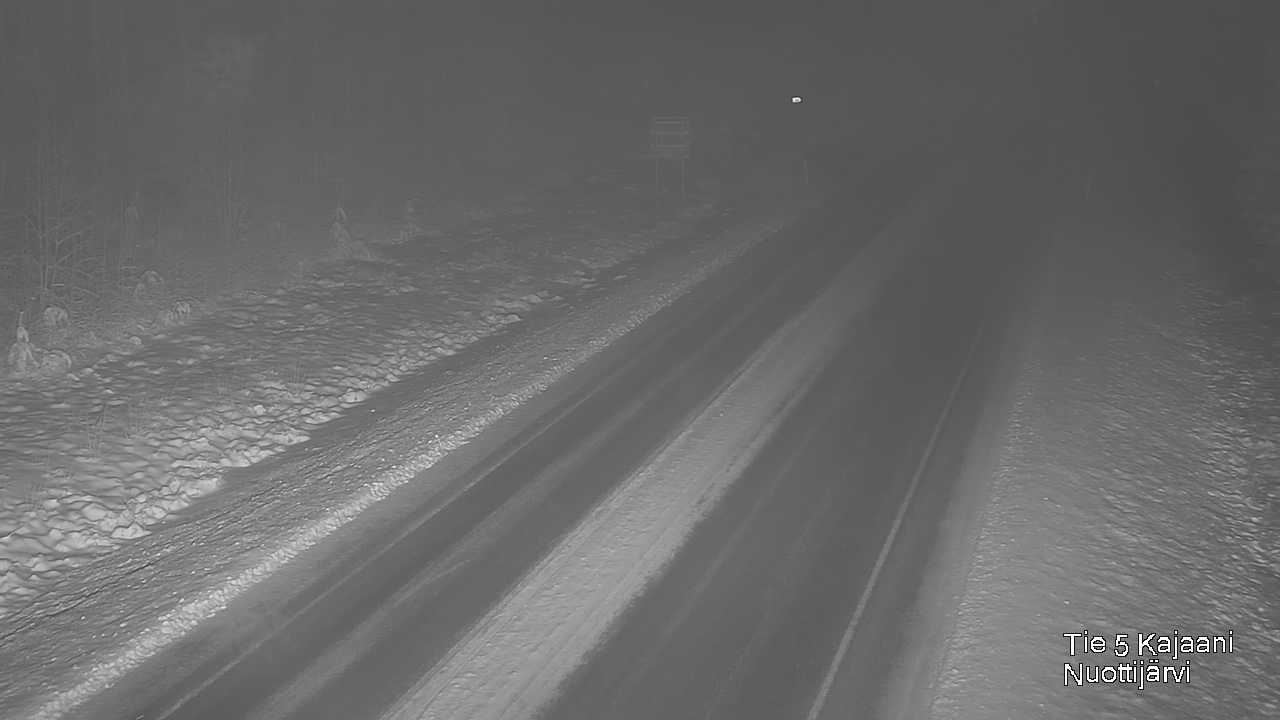 Weather Camera Image Väg 5 Kajaani, Nuottijärvi, Kajaani, Kainuu