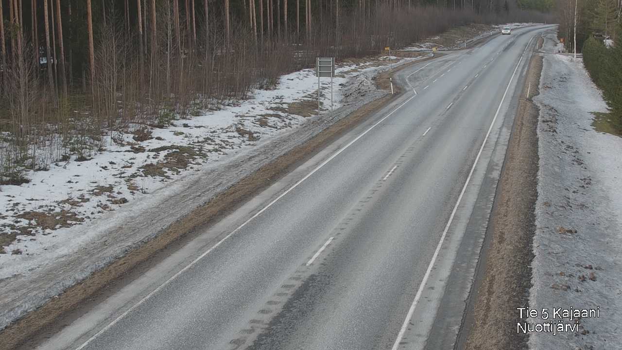 Weather Camera Image Road 5 Kajaani, Nuottijärvi, Kajaani, Kainuu