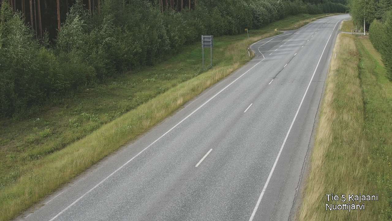 Weather Camera Image Road 5 Kajaani, Nuottijärvi, Kajaani, Kainuu