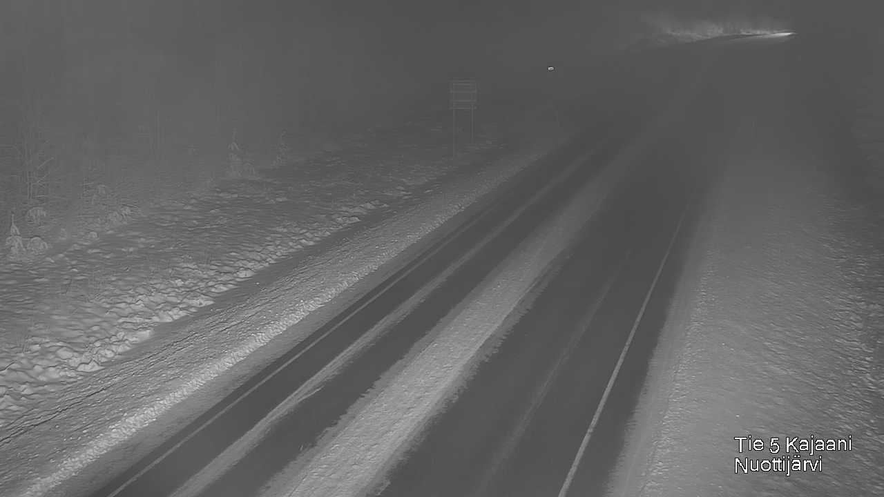 Weather Camera Image Väg 5 Kajaani, Nuottijärvi, Kajaani, Kainuu
