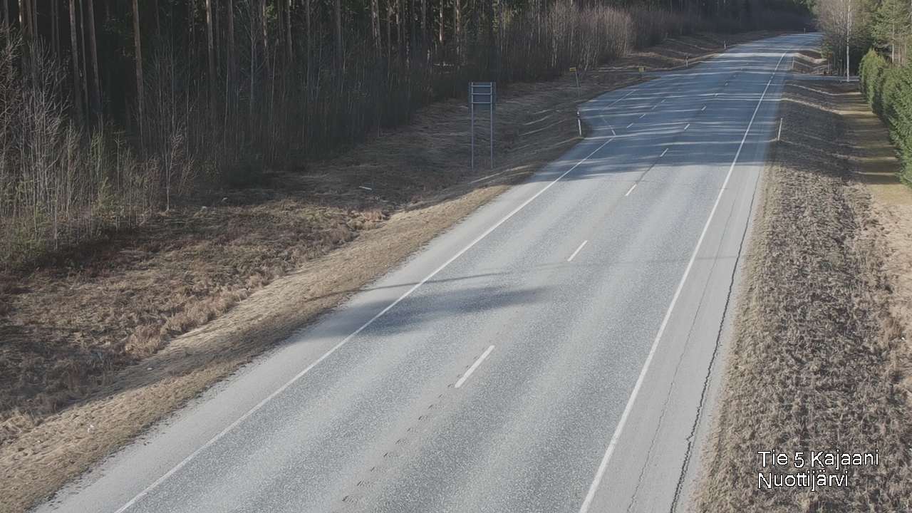 Weather Camera Image Väg 5 Kajaani, Nuottijärvi, Kajaani, Kainuu