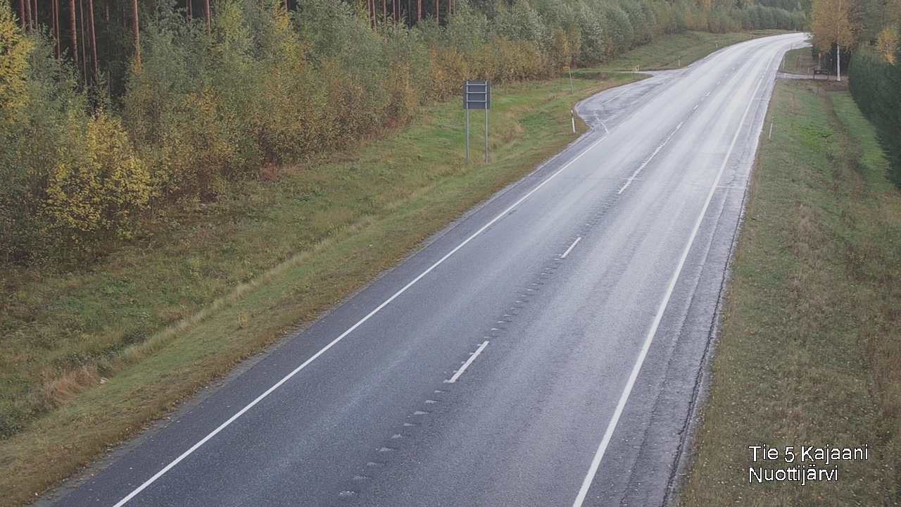 Weather Camera Image Road 5 Kajaani, Nuottijärvi, Kajaani, Kainuu