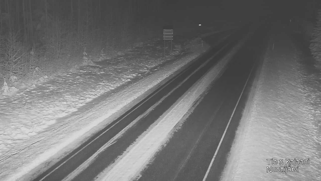 Weather Camera Image Väg 5 Kajaani, Nuottijärvi, Kajaani, Kainuu