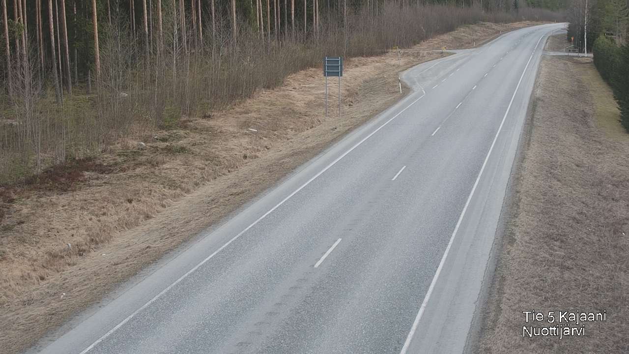 Weather Camera Image Road 5 Kajaani, Nuottijärvi, Kajaani, Kainuu