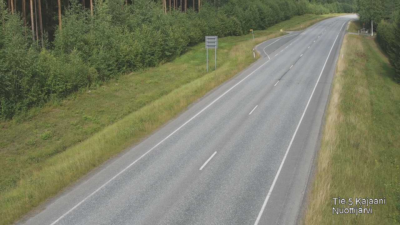 Weather Camera Image Road 5 Kajaani, Nuottijärvi, Kajaani, Kainuu