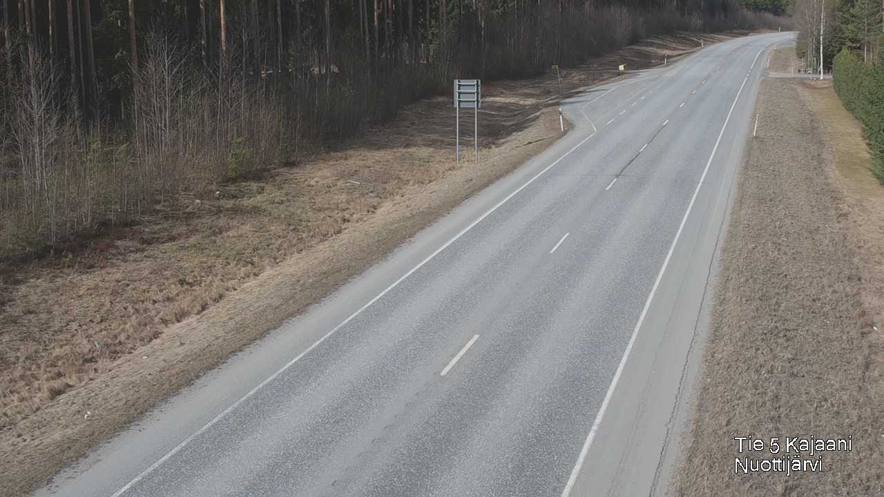 Weather Camera Image Väg 5 Kajaani, Nuottijärvi, Kajaani, Kainuu