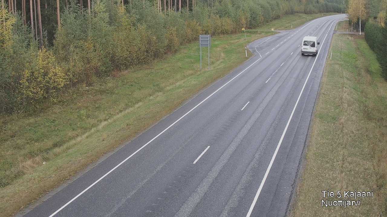 Weather Camera Image Väg 5 Kajaani, Nuottijärvi, Kajaani, Kainuu