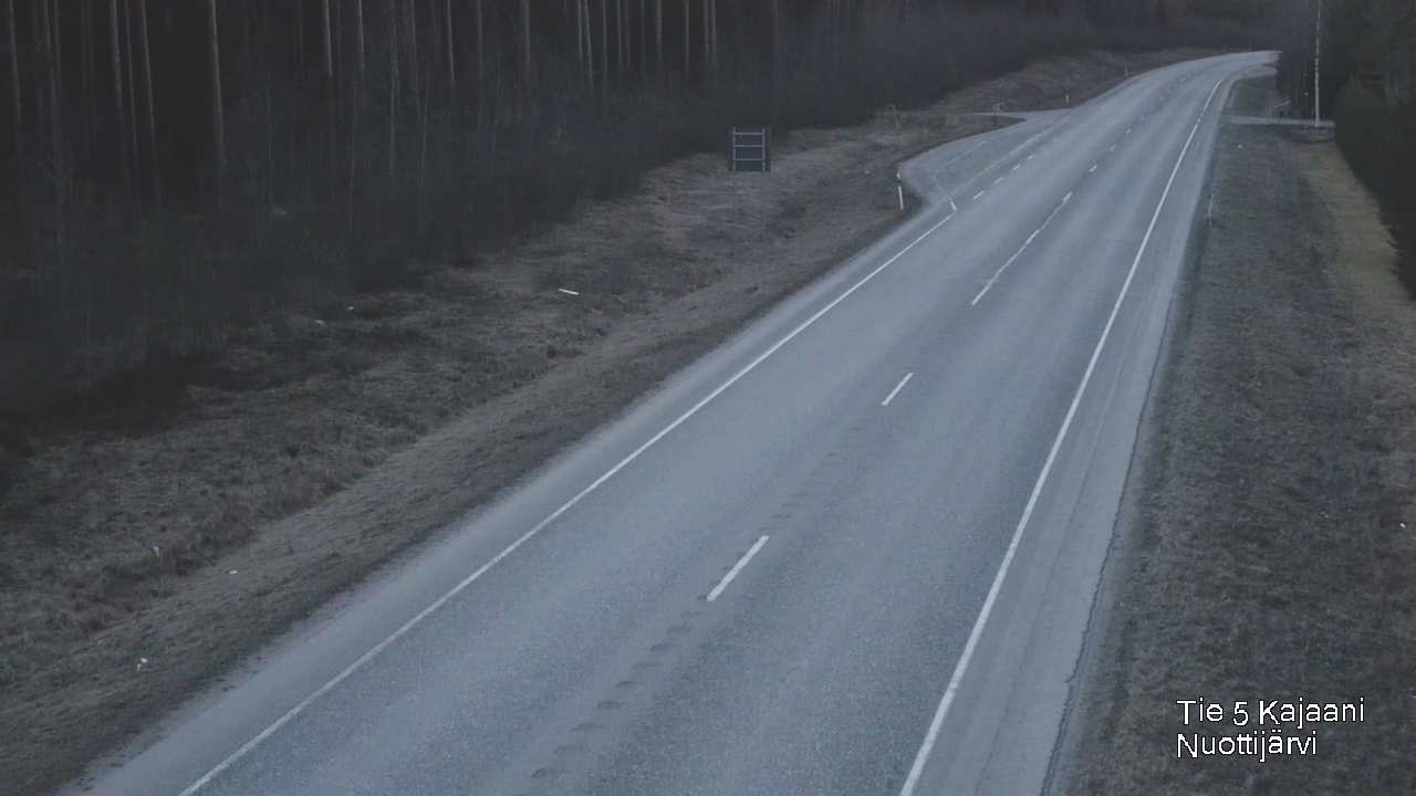 Weather Camera Image Väg 5 Kajaani, Nuottijärvi, Kajaani, Kainuu