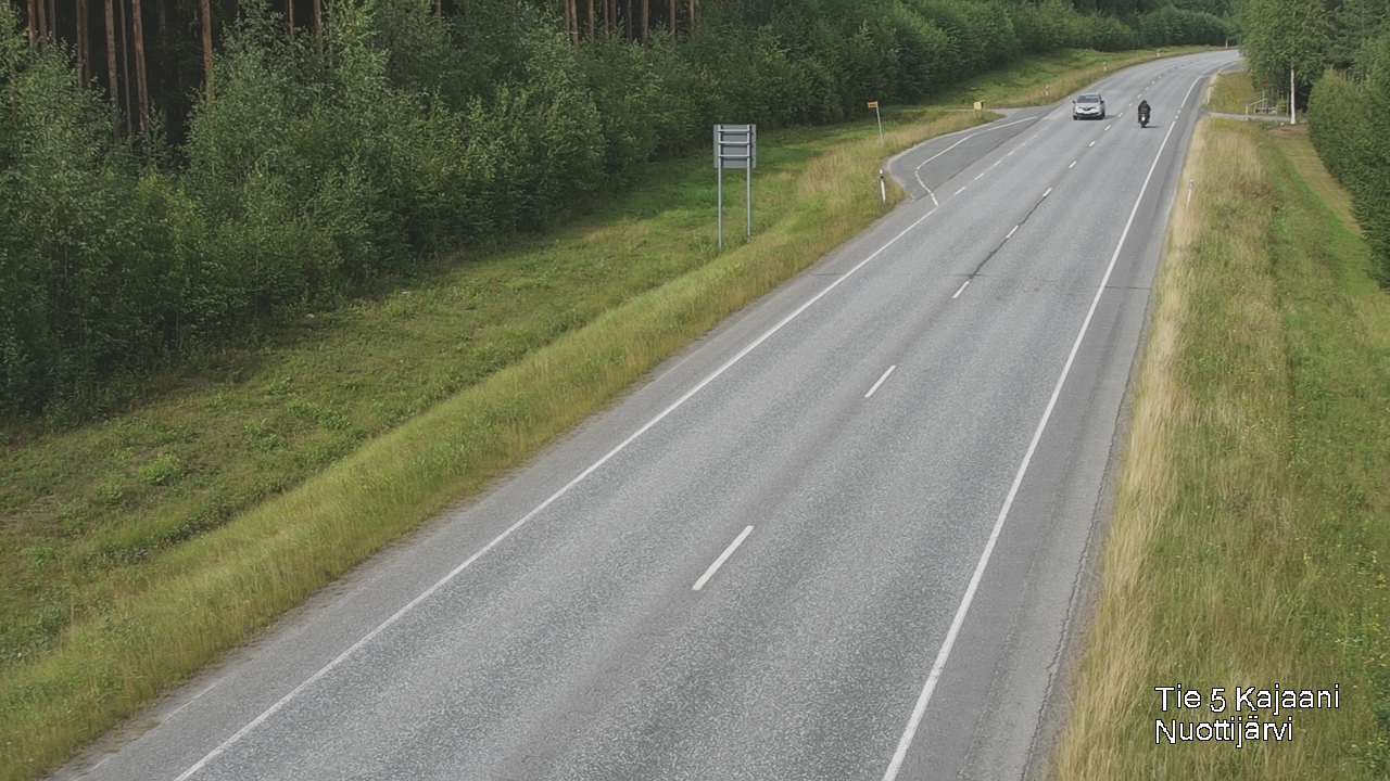 Weather Camera Image Road 5 Kajaani, Nuottijärvi, Kajaani, Kainuu