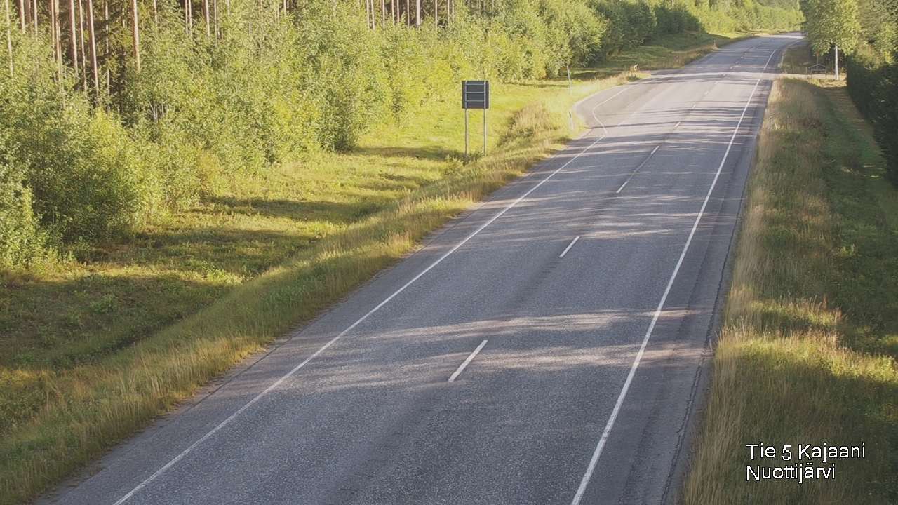 Weather Camera Image Road 5 Kajaani, Nuottijärvi, Kajaani, Kainuu