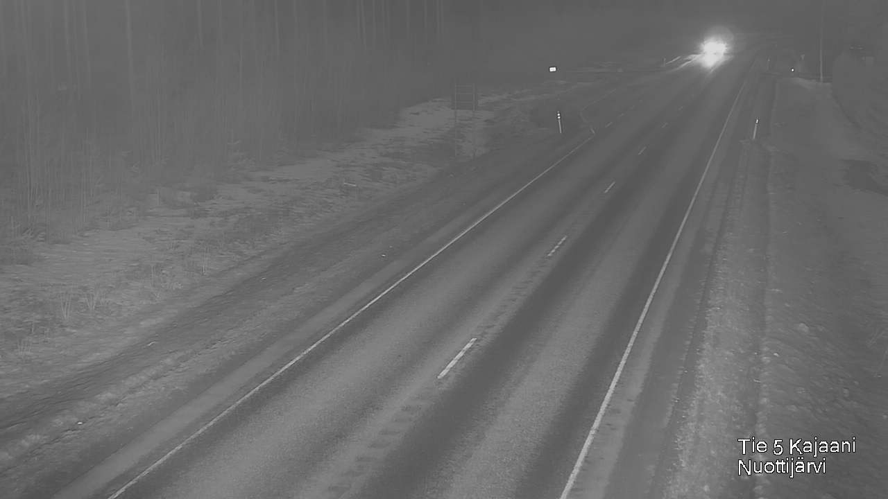 Weather Camera Image Väg 5 Kajaani, Nuottijärvi, Kajaani, Kainuu