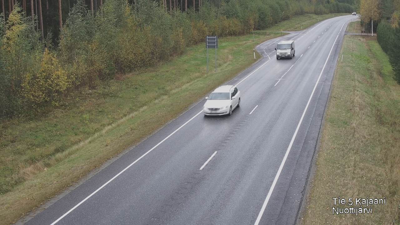 Weather Camera Image Väg 5 Kajaani, Nuottijärvi, Kajaani, Kainuu