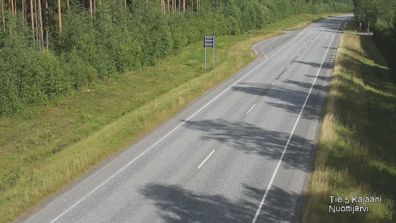 Weather Camera Image Road 5 Kajaani, Nuottijärvi, Kajaani, Kainuu