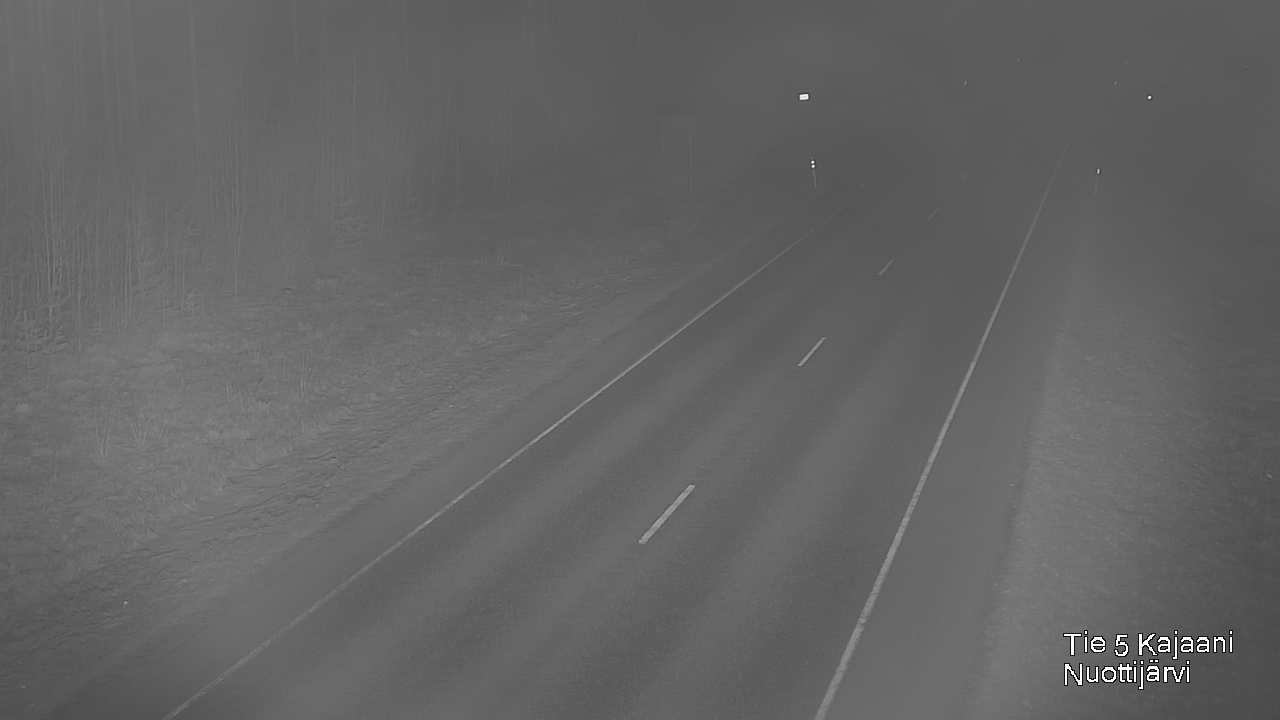 Weather Camera Image Väg 5 Kajaani, Nuottijärvi, Kajaani, Kainuu