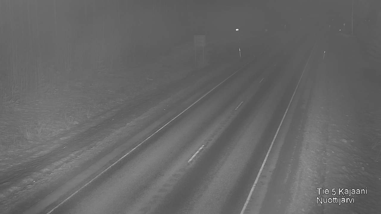 Weather Camera Image Väg 5 Kajaani, Nuottijärvi, Kajaani, Kainuu