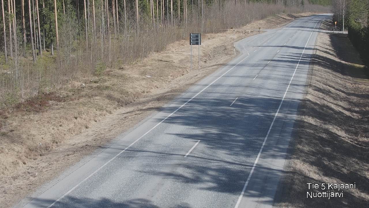 Weather Camera Image Väg 5 Kajaani, Nuottijärvi, Kajaani, Kainuu