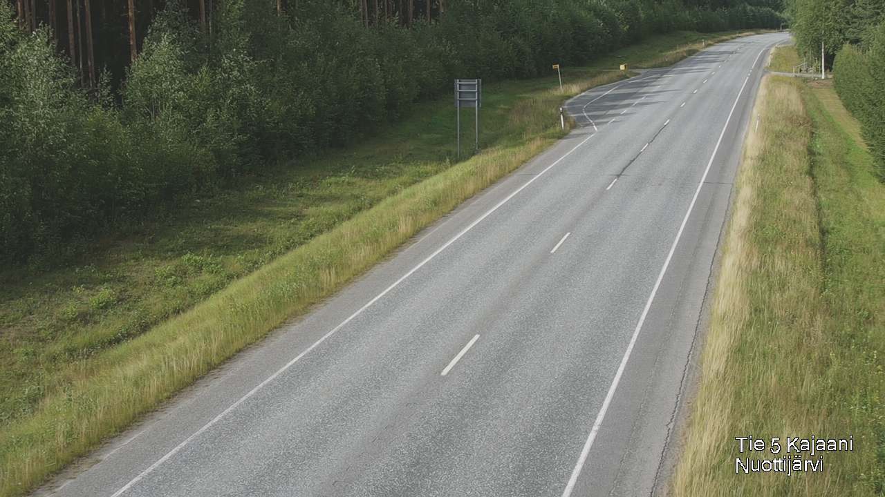 Weather Camera Image Road 5 Kajaani, Nuottijärvi, Kajaani, Kainuu