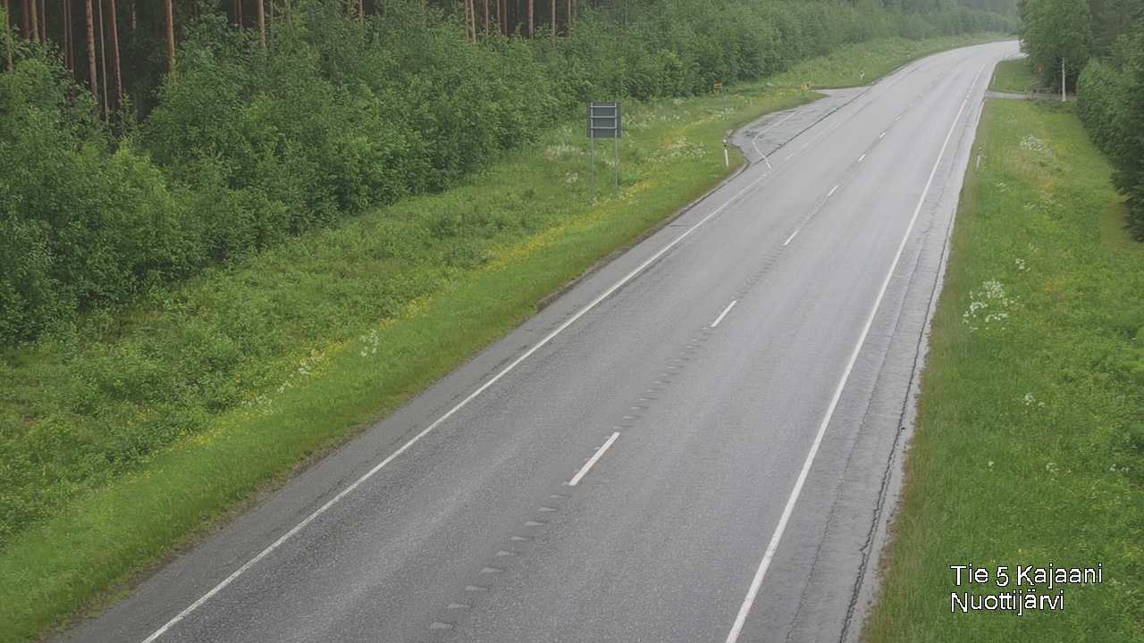 Weather Camera Image Väg 5 Kajaani, Nuottijärvi, Kajaani, Kainuu