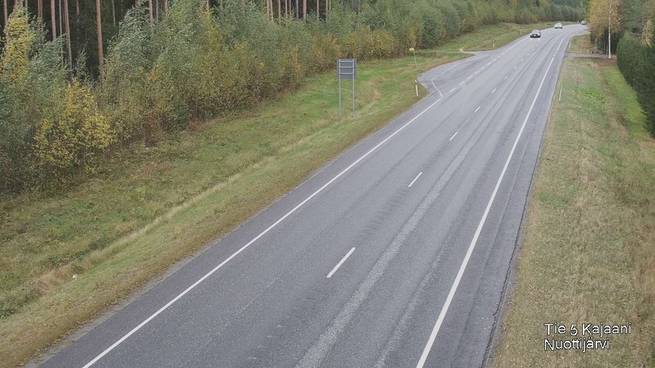 Weather Camera Image Väg 5 Kajaani, Nuottijärvi, Kajaani, Kainuu
