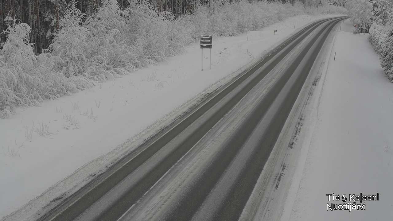 Weather Camera Image Road 5 Kajaani, Nuottijärvi, Kajaani, Kainuu