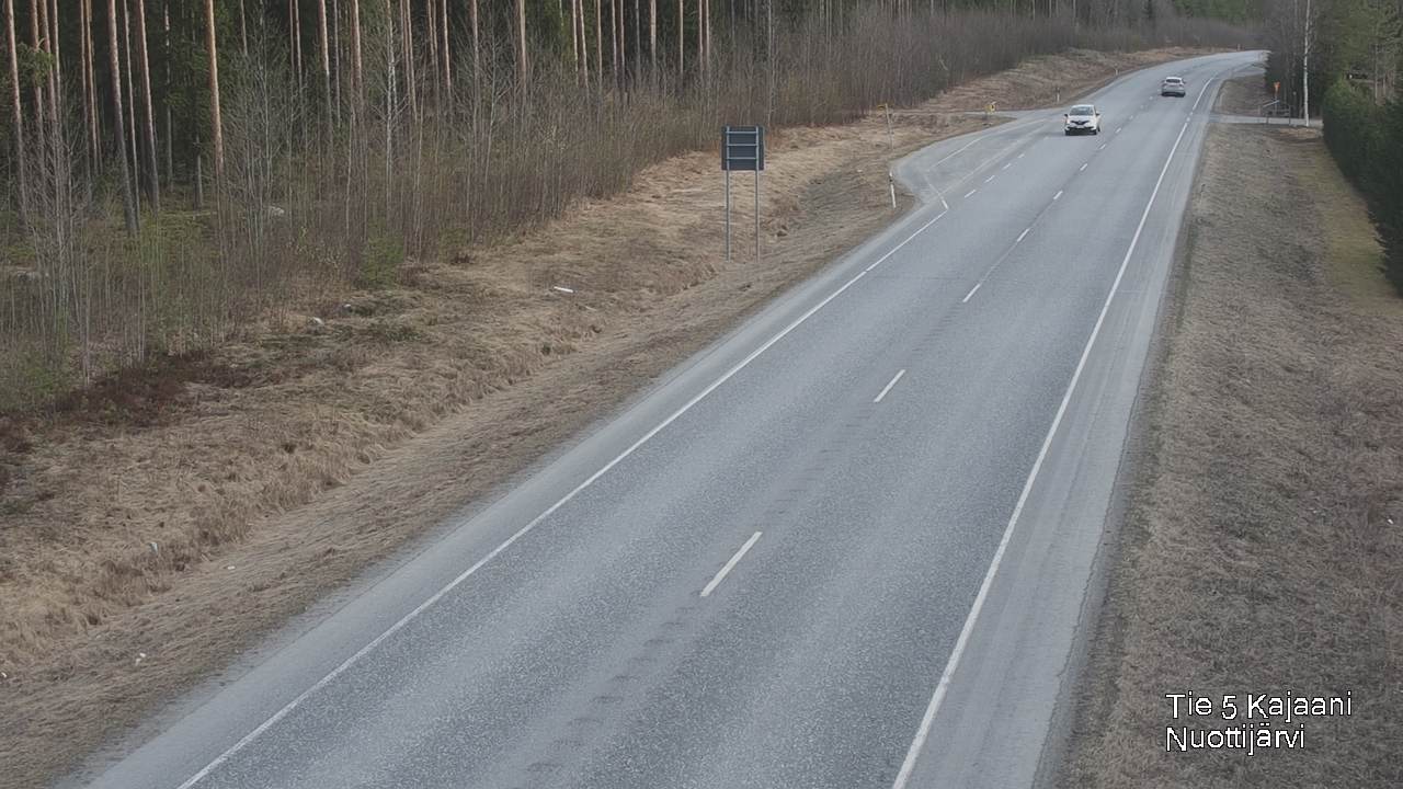 Weather Camera Image Road 5 Kajaani, Nuottijärvi, Kajaani, Kainuu