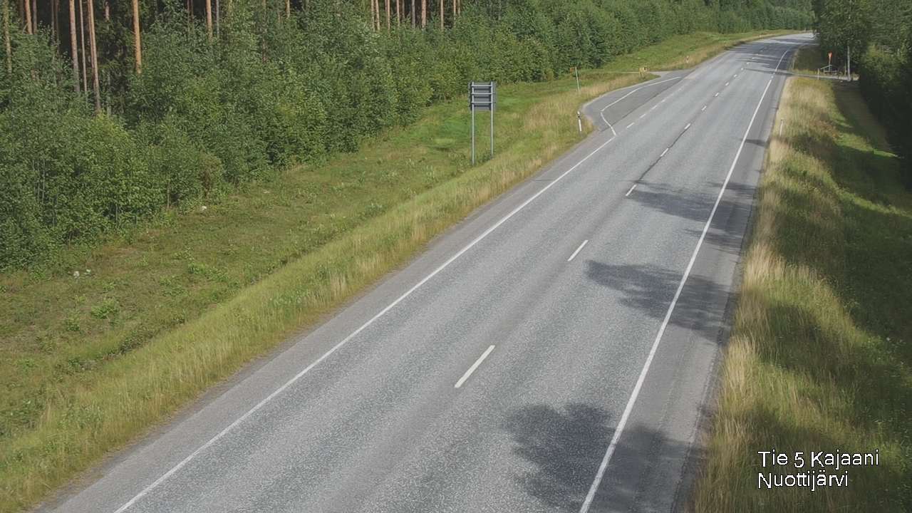 Weather Camera Image Road 5 Kajaani, Nuottijärvi, Kajaani, Kainuu