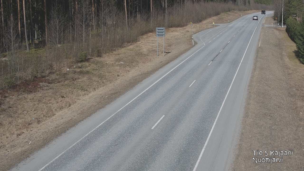 Weather Camera Image Väg 5 Kajaani, Nuottijärvi, Kajaani, Kainuu