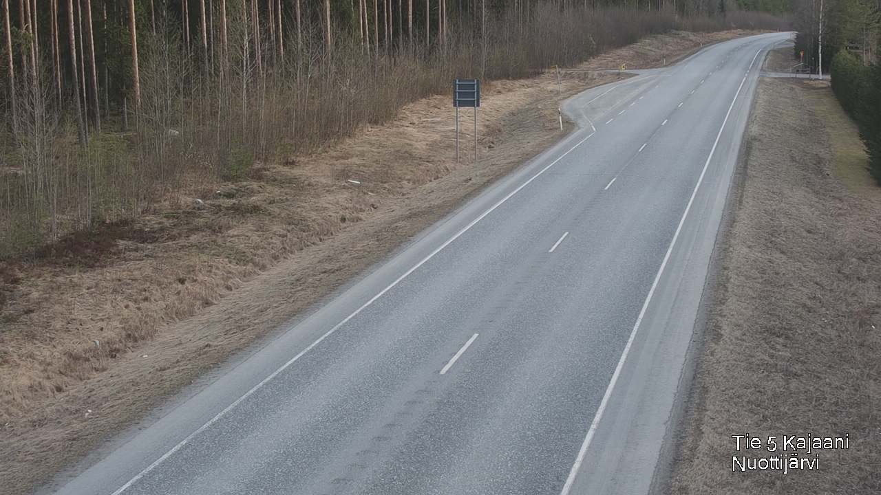 Weather Camera Image Road 5 Kajaani, Nuottijärvi, Kajaani, Kainuu
