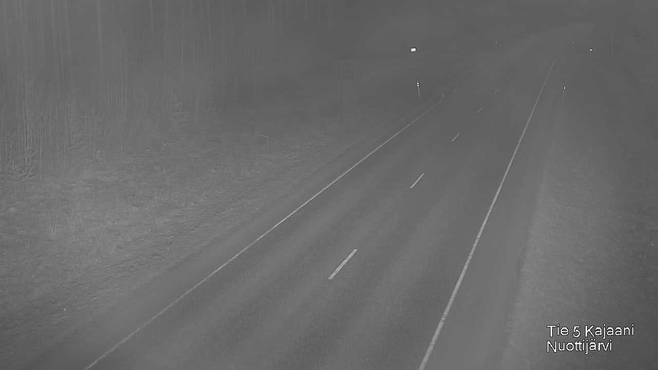 Weather Camera Image Väg 5 Kajaani, Nuottijärvi, Kajaani, Kainuu