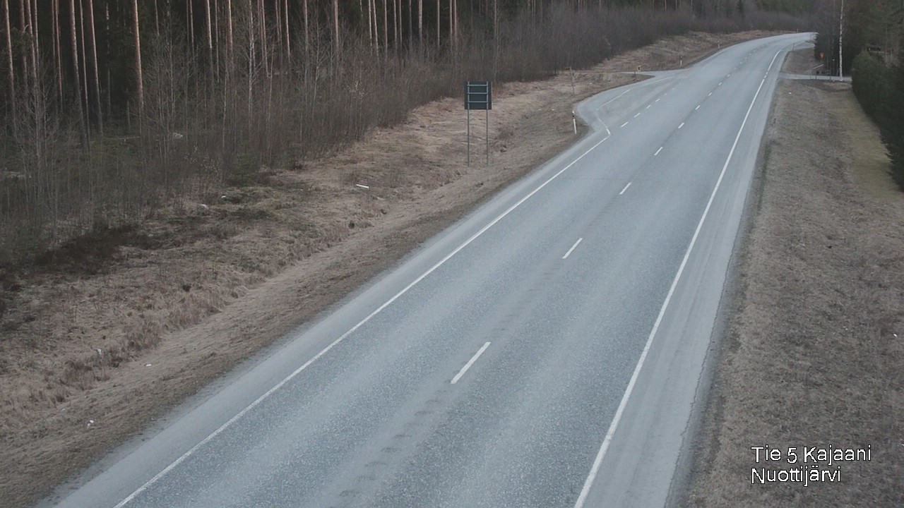 Weather Camera Image Road 5 Kajaani, Nuottijärvi, Kajaani, Kainuu
