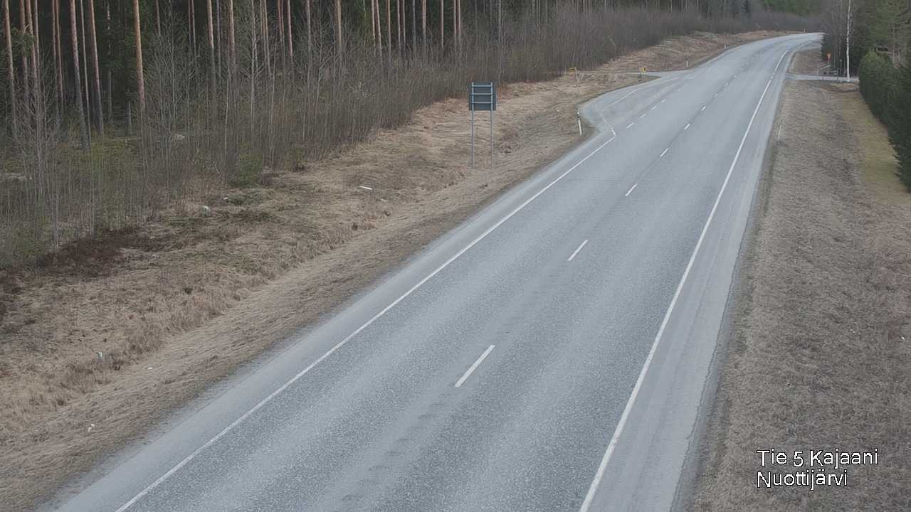Weather Camera Image Road 5 Kajaani, Nuottijärvi, Kajaani, Kainuu